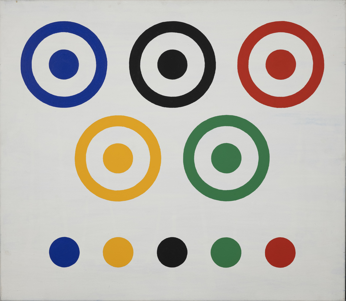 Uten tittel (OL- ringer) [Maleri]