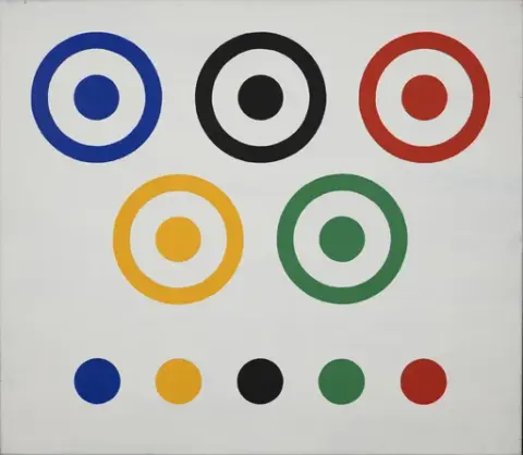 Uten tittel (OL- ringer) [Maleri]