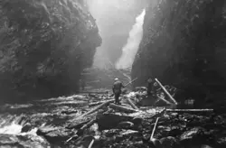 Fra det såkalte Høgfallet eller Storfallet i Tromsa, ei side