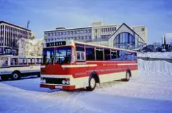 Buss på Lillehammer Oppland 1980