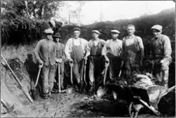 Vegarbeidere, trolig Snillfjordsvegen, Krokstadøra