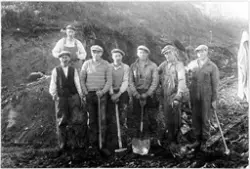 Veiarbeid på Snillfjordsveien, mellom Våvatnet og Markagarde