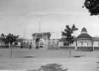 Lantbruksutställningen i Gefle 1901. Entrén till utställningen. Bild från tidskriften Hemmets bildmaterial.