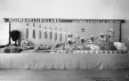 Holma- Helsinglands Linspinneri- & Väfveri AB. Bolagets monter vid Lantbruksmötet i Stockholm 1930.
