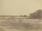 Vy över Gysinge. Sågen vid Dalälven. Ur album för Gysinge Bruk 1878.
