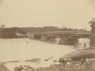 Vy från Gysinge. Bro över Dalälven. Ur album för Gysinge Bruk 1878.