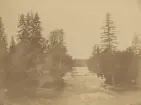 Gysinge. Dalälven. Ur album för Gysinge Bruk 1878.