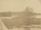 Vy från Gysinge. Bro över Dalälven. Ur album för Gysinge Bruk 1878.