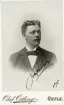 Mansporträtt. Text framsida kort: Joh. Larsson 1898.