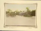 Skansen. Byggnader. Bollnässtugan. Kolorerat fotografi.