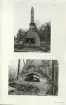 Skansen. Byggnader. Dala- och Moragården under flytten och uppförandet.
