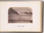 Vy över glaciär vid Fairhaven, ett fjordområde i nordvästra Svalbard. Bilden togs under Spetsbergsexpeditionen 18721873, ledd av Adolf Erik Nordenskiöld.