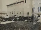 6. kompaniets vid Kalmar regemente, inryckning i sin nya kasern i Eksjö.