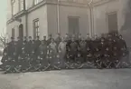 Volontärsoldatskolan. Svea ingenjörkår ing 1 vid jaktvarvet, Stockholm, c:a 1915.
