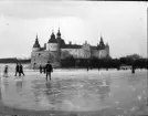 Skridskoåkning vid Kalmar slott, Småland