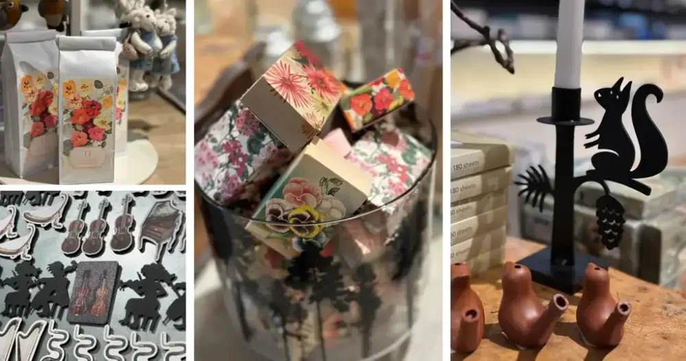 Varer i museumsbutikken