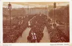 Motiv från Bondetåget 1914. Text på framsida: 