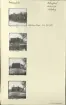 Skansen. Byggnader. Delsbogården före flyttningen. Västerängsstugan rivs, februari 1939.
