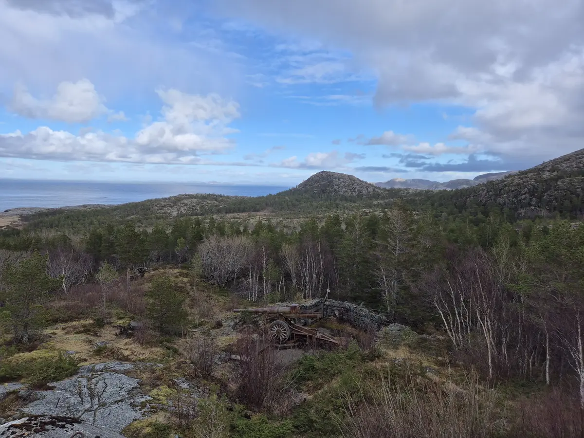 Landksap med skytterstilling