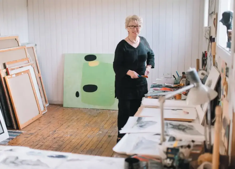 Elisabeth Balstad i studio
