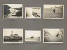 Sida ur fotoalbum från resan med WIKING X runt den skandinaviska halvön år 1925. Samma motiv som innan