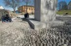 Kullerstenparti vid Sjöhistoriskamuseet läggs om 2014.