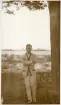 Tandläkare Gunnar Högberg på semester i Binz på ön Rügen, sommaren 1930 (enligt text i album).