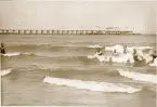 Landungsbrücke i Binz på ön Rügen, sommaren 1930 (enligt text i album).