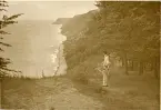 Tandläkare Gunnar Högberg i Sellin, en badort på ön Rügen, sommaren 1930 (enligt text i album).