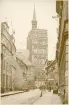 Stralsund med Nikolaikirche i bakgrunden, sommaren 1930 (enligt text i album).