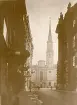 Wien: Michaelerplatz, torg i centrala Wien med Sankt Mikaels kyrka i mitten av bilden, sommaren 1930 (enligt text i album).