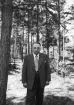 Omnibussägare Erik Forsberg med verksamhet från Österbymo. Foto omkring 1955.