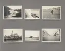 Sida ur fotoalbum från resan med WIKING X runt den skandinaviska halvön år 1925. Vyer från Forsåen, apan Jocke badar, myskoxe i Skaanland , Skrovens fyr , Steinsos fyr och Trollfjorden.

Forsåen


, apan Jocke badar, 


myskoxe i Skaanland


, Skrovens fyr


, Steinsos fyr och T

rollfjorden.
