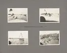 Sida ur fotoalbum från resan med WIKING X runt den skandinaviska halvön år 1925. Vyer från hemfärden 3.11.25.