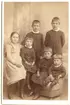 Familjefotografi över de Iggbergska barnen.