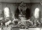 Begravningsgudstjänst i Hjorteds kyrka.