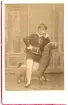 Kabinettfoto över skådespelaren Gerda Grönberg som Boccacio.