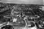 Flygfoto över Jönköping med området Torpa i förgrunden. Nr: C 1853.