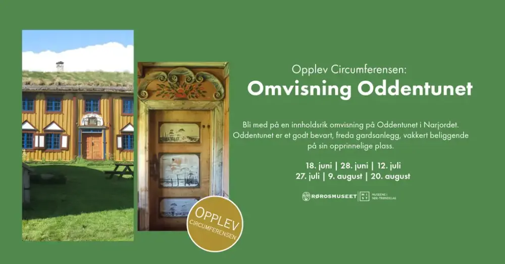 Dette er en infoplakat om omvinsing på Oddentunet sommeren 2026