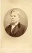 Porträtt av styrman P. Aug. Hillstedt, Cardiff (enligt text baksida kort).