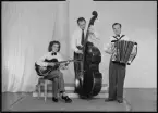 Lasses trio. Ateljé Mira. Beställare: Lars Sjöstedt, Mossebo, Lilleskog.