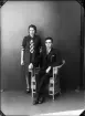 Kvinna och Albert Mattsson från Viksund, Börstils socken, Uppland 1927