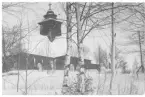 Alsters kyrka fotograferad på vintern.