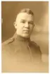Porträtt av en man i Amerikansk uniform. Släkting till familjen Nyberg i USA.
