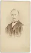 Kabinettsfotografi - man, Uppsala 1869