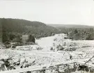 Byggandet av Älvkarleby kraftverk, omkring år 1906 (enligt text i album).