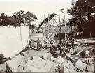 Byggandet av Älvkarleby kraftverk genomfördes av rallare och anläggningsarbetare, omkring år 1906 (enligt text i album).