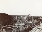 Byggandet av Älvkarleby kraftverk, omkring 1906 (enligt text i album).