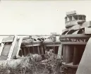 Leverans av vattenturbiner vid byggandet av Älvkarleby kraftverk, omkring 1906 (enligt text i album).