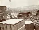 Byggandet av Älvkarleby kraftverk, omkring 1906 (enligt text i album).
